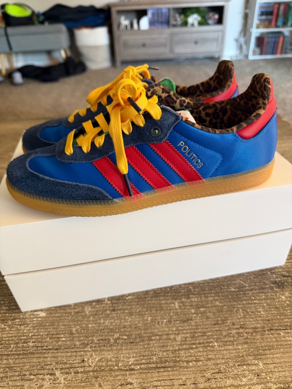 adidas Politics Blue Red Yellow Sneakers